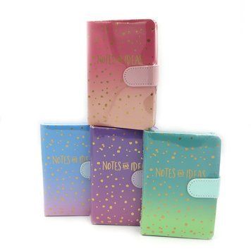 Блокнот на кнопке "Stars" A6, 9,5*14,4см, 100G, 112P, mix4, K2755895OO9301-4 - фото товара