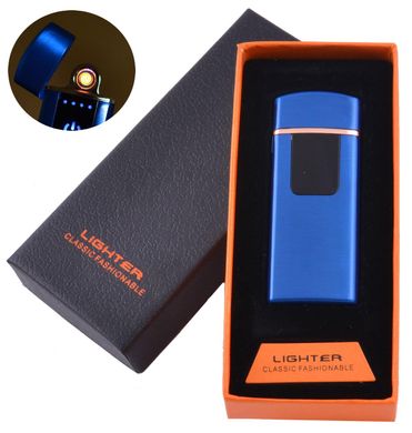 USB зажигалка в подарочной коробке LIGHTER (Спираль накаливания) №HL-132 Blue, №HL-132 Blue - фото товара