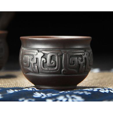 Чашка Jiaolong коричнева 50 мл. 6*6*4,2 см., K89200191O1849176138 - фото товару