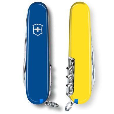 Нож &laquo;Victorinox&raquo; Huntsman Ukraine 91мм/15функ/син-желт, 1.3713.2.8 - фото товара
