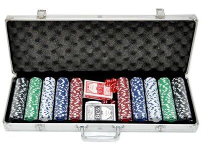 Набор для покера 500 фишек с номиналом, 500K - фото товара