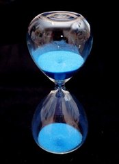 Пісочний годинник "Колба" Синій пісок, K89290099O362833470 - фото товару