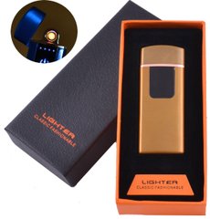 USB запальничка в подарунковій коробці LIGHTER (Спіраль розжарювання) №HL-132 Gold, №HL-132 Gold - фото товару