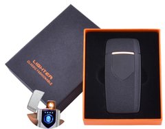 USB зажигалка в подарочной упаковке Lighter (Спираль накаливания) №HL-57 Black, №HL-57 Black - фото товара