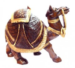 Верблюд дерев'яний із золотою фарбою С1001А, K89160149O362837567 - фото товару