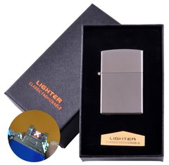 Електроімпульсна запальничка в подарунковій коробці LIGHTER (USB) №HL-136 Black, №HL-136 Black - фото товару
