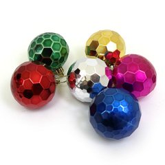 Набір ялинкових кульок "Шестигранник" 6см, 6шт, OPP, K2742369OO0574-6 - фото товару