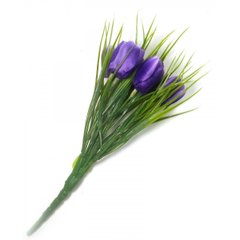 Тюльпаны фиолетовые букет (25 см), K326585G - фото товару