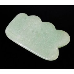 Массажер каменный Гуа Ша "Волнистый" Зелёный авантюрин, K89020242O1557472186 - фото товара