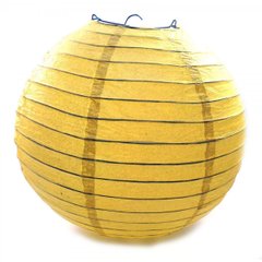 Фонарь желтый бумажный (d-40 см), K328801B - фото товару
