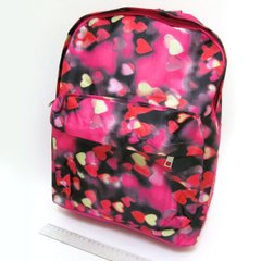 Рюкзак с карманом "Сердечки", 42х30х13см, K2732370OO0616-B-1 - фото товара
