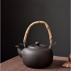 Чайник с бамбуковой ручкой "Чёрный пузырь" 700мл. 16*13*9см., K89200350O1995691953 - фото товара