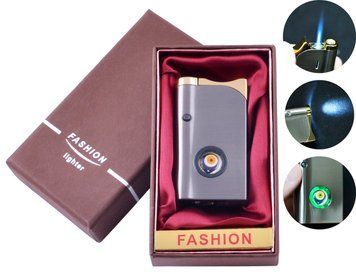Запальничка в подарунковій коробці FASHION (Гостре полум'я, ліхтарик) №XT-81-1, №XT-81-1 - фото товару