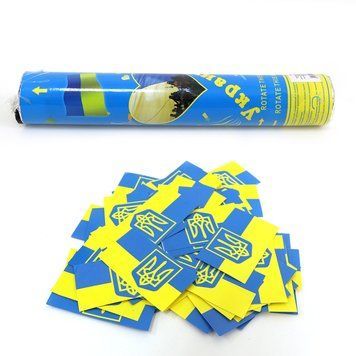 Хлопавка пневмо "Україна" 30 см, 100 шт. &mdash; прапор (3*5 см), 1 шт./етика., K2740083OO0885-ukr - фото товару