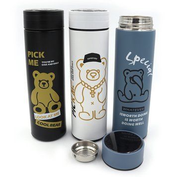 Пляшка-термос для води "Bear" 500ml, подвійний. стін.mix 1 шт./етика, K2753796OO107BWW - фото товару