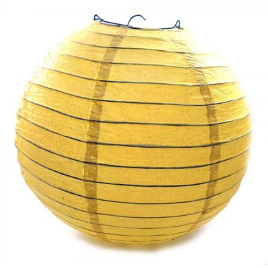 Фонарь желтый бумажный (d-40 см), K328801B - фото товара