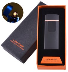 USB запальничка в подарунковій коробці LIGHTER (Спіраль розжарювання) №HL-132 Black, №HL-132 Black - фото товару