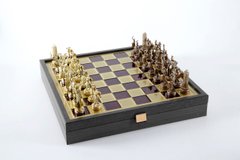 SK4CRED шахи "Manopoulos", "Грецька міфологія",латунь, у дерев'яному футлярі, червоні34х34см, 3 кг, SK4CRED - фото товару