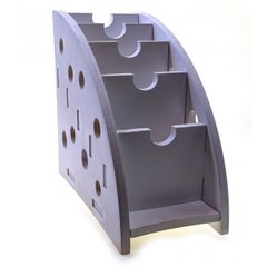 Органайзер для пультов и телефонов деревянный (20,5х18х10 см), K333709A - фото товара