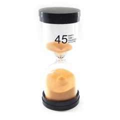 Годинник пісковий 45 хв помаранчевий пісок (13х5,5х5,5 см), K332238 - фото товару