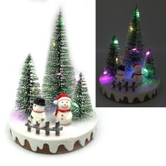 Новогодняя LED декорация 3D фигурки "Снеговики" 14х10,5см, 1шт/этик., K2OO0090Lsk - фото товара