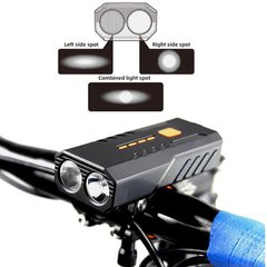 Велосипедний ліхтар BC25Pro-2XPE ULTRA LIGHT, Power Bank, ipx6 Waterproof, анти розряд, акум., ЗУ micro USB, SL8068 - фото товару