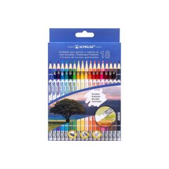 Набір кольорових стираних олівців "Acmeliae" кругл.,18 шт., 1 шт./етик., K2753695OO43739 - фото товару