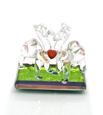 Верблюды с сердечком хрустальные (6х6х3 см)(8425), K323377 - фото товара