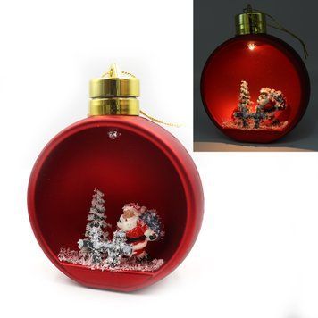Ялинкова куля LED 3D фігурка "Red" 11,5х9,5х6см, 1шт/етик., K2746544OO0084KP_1 - фото товару