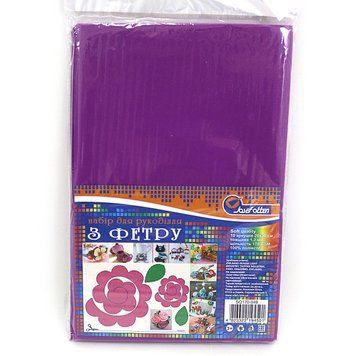 Фетр SOFT 170GSM 1,2мм "Лиловый" 10PC/OPP A4, K2741526OO170SQ049 - фото товара