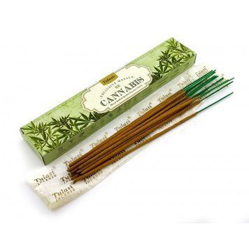 Cannabis Incense Stiks 15 g (Пильцові пахощі Канабіс 15 грамів)(Tulasi), K334395 - фото товару