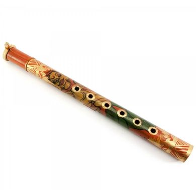 Флейта бамбуковая расписная (30,5х2,5х4 см), K329892 - фото товара