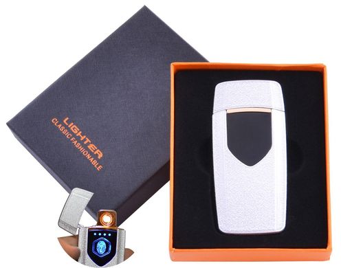 USB зажигалка в подарочной упаковке Lighter (Спираль накаливания) №HL-57 White, №HL-57 White - фото товара