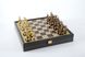 SK4CRED шахматы "Manopoulos", "Греческая мифология", латунь, игровое поле на деревянном футляре, красные, фигуры золото/бронза, 34х34см, 3 кг