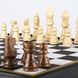 Комбінована гра 4 в 1 у дерев'яному футлярі венге "Manopoulos" (шахи, нарди, лудо, змійки/драбинки), чорно-білий, 34Х34см, 2,2 кг