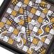 Комбинированная игра 4 в 1 в деревянном футляре венге "Manopoulos" (шахматы, нарды, лудо, змейки/лесенки), черно-белый, 34Х34см, 2,2 кг