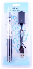 Електронна сигарета CE-6, 650 mAh (блістерна упаковка) №609-40 Black, №609-40 Black - фото товару
