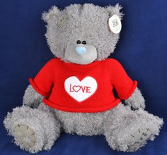 Мягкая игрушка Мишка Тедди в кофте LOVE (37 см, ГП) №1565-37, №1565-37 - фото товара