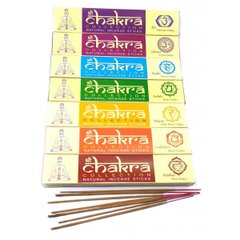Chakra Collection (7 Чакр)(15 gms)(Mother nature products)(набор 7 пачек) пыльцовое благовоние, K329225 - фото товара