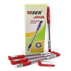 Ручка масляна Wiser "Java" 0,7 мм з грипом червона, K2734139OOjava-rd - фото товару