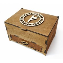 Шкатулка Феху подвійна з ящиком (коричнева), K89160025O1441072522 - фото товару