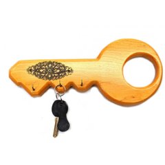 Ключница "Ключик" деревянная (27х12х2 см)A, K332998A - фото товара