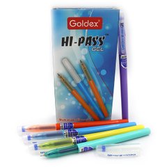 Ручка гелева Goldex "Hi-Pass gel # 921 Індія Blue 0,6мм, mix, K2730534OO921-bl - фото товару