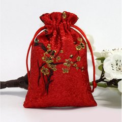 Мешочек сатиновый с орнаментом Красная сакура, K89040238O1557472559 - фото товару