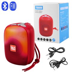 Bluetooth-колонка TG609, speakerphone, радио, red, 8674 - фото товару