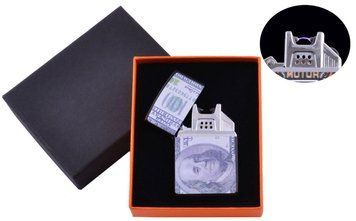 USB запальничка 100$ (Електроімпульсна) №4776B-3, №4776B-3 - фото товару