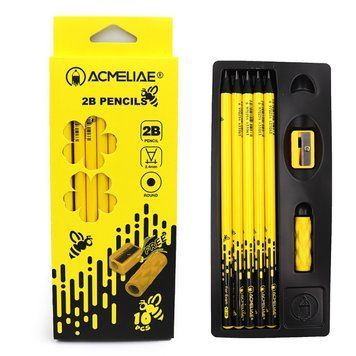 Олівець ч/гр. кругл 2,4мм Acmeliae 2B Black Wood ціна/шт (+чинка+гум.тримач у подар к н-ру), K2755167OO43201 - фото товару