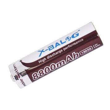 Акумулятор 18650, X-Balog, 8800mAh (1200), коричневий, 7285 - фото товару