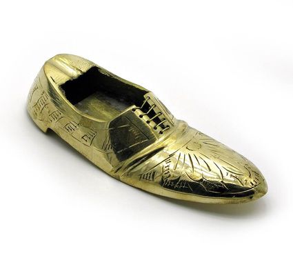 Пепельница туфля бронзовая (11х4,5х3 см)(4"), K31993 - фото товара