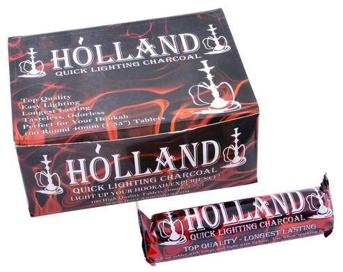Уголь для кальяна Holland (40 мм), Holland (40 мм) - фото товара